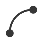 Interpolation Bezier SVG Icon